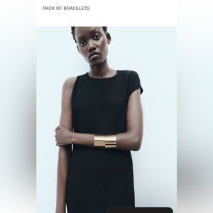 Zara ZARA WOMAN PACK OF 2 BANGLES GOLD